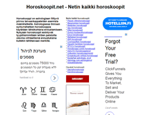 Tablet Screenshot of horoskoopit.net